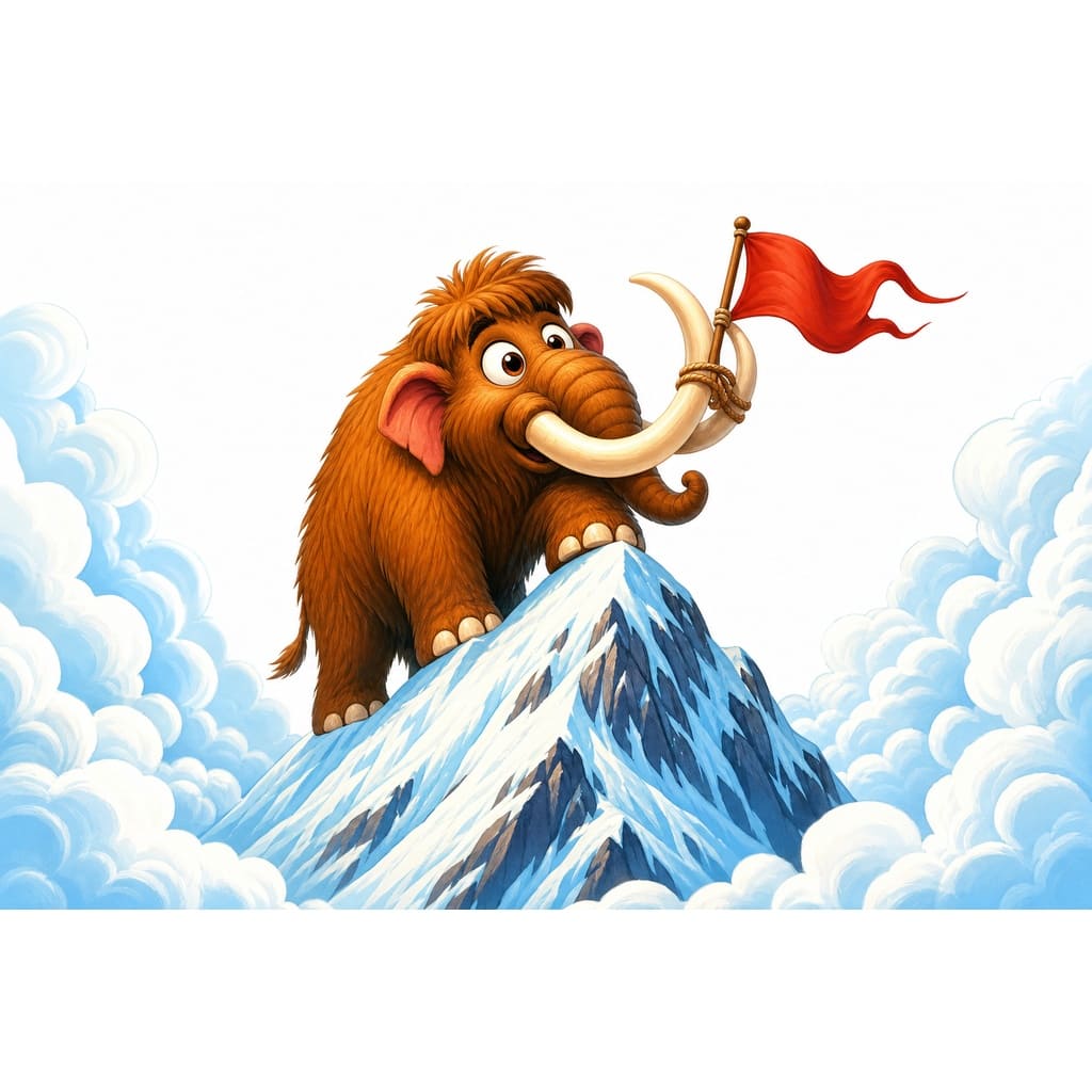 Мнемоническая картинка к слову MOUNTAIN — Гора