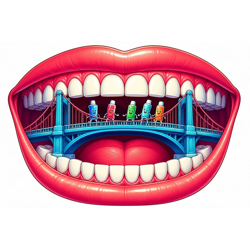 Мнемоническая картинка к слову MOUTH — Рот