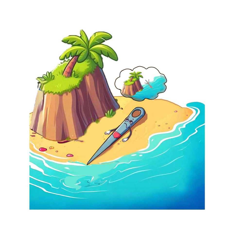 Мнемоническая картинка к слову NEEDLE — Игла