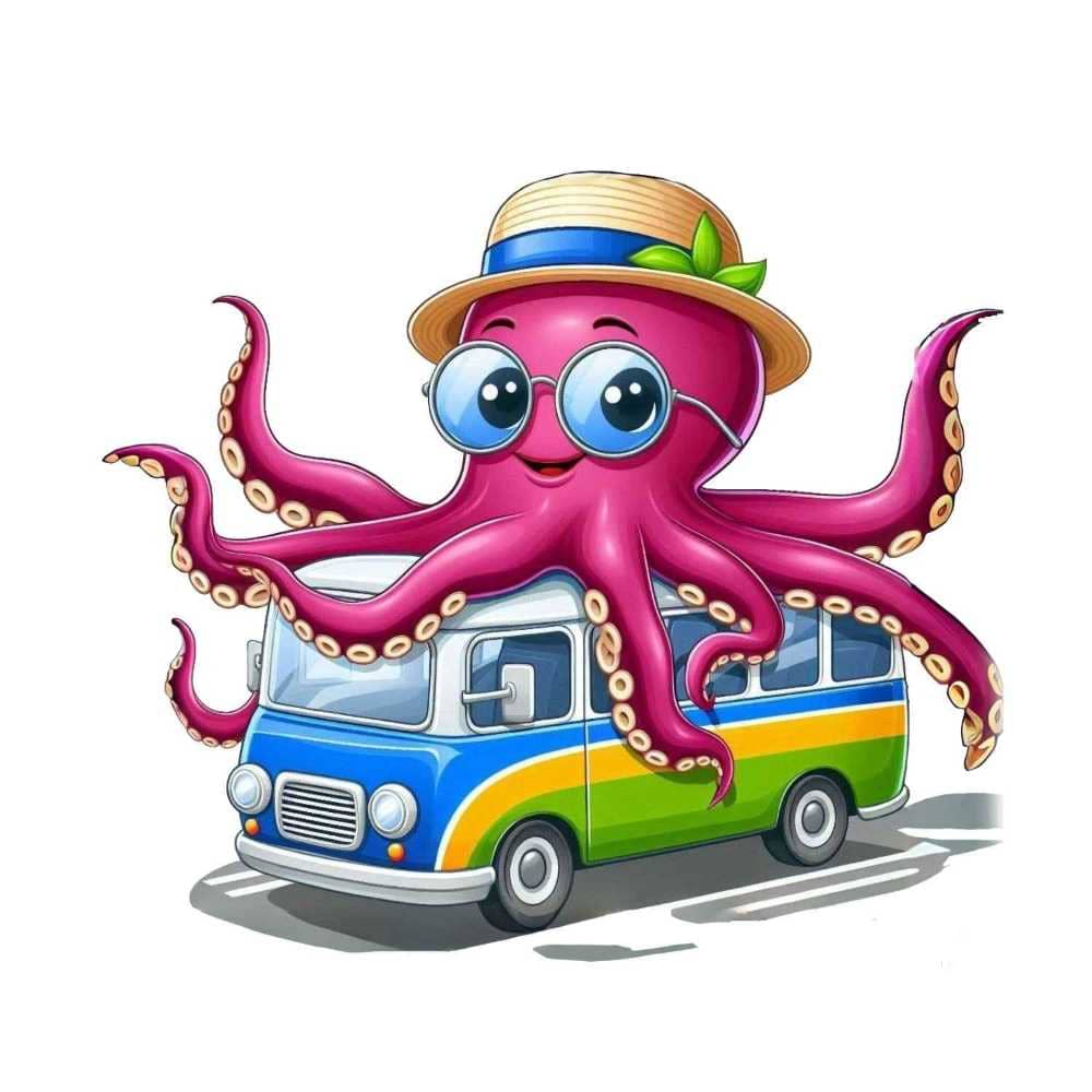 Мнемоническая картинка к слову OCTOPUS — Осьминог