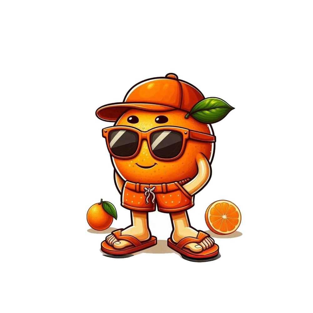Мнемоническая картинка к слову ORANGE — Апельсин