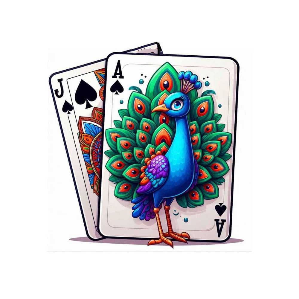 Мнемоническая картинка к слову PEACOCK — Павлин