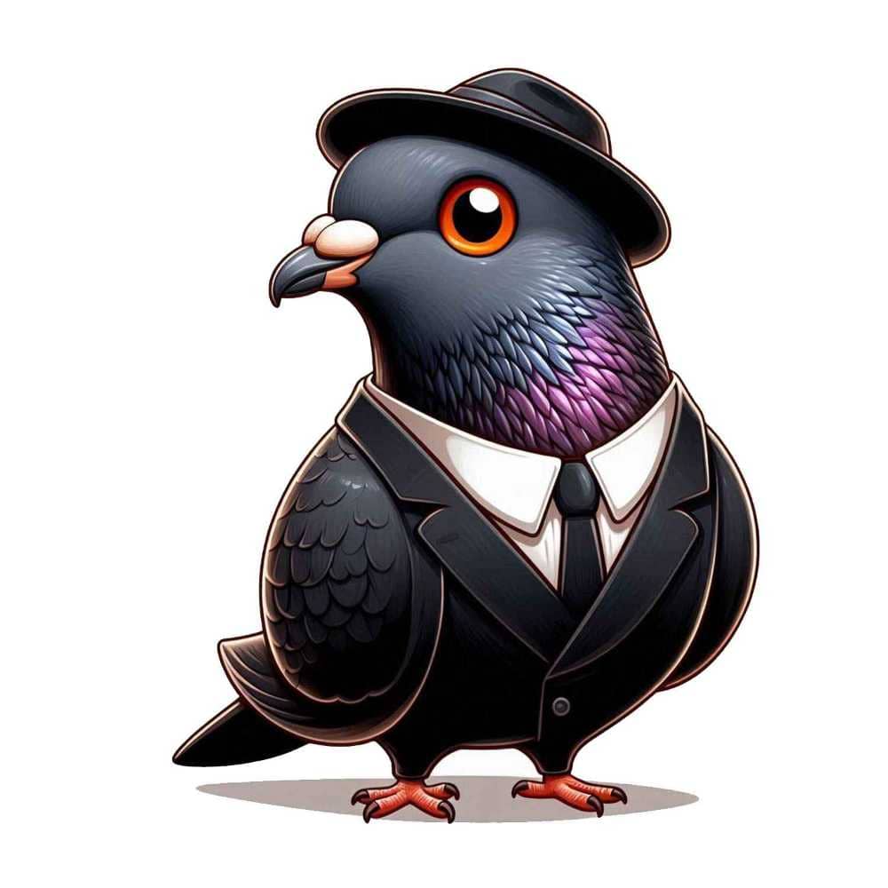 Мнемоническая картинка к слову PIGEON — Голубь