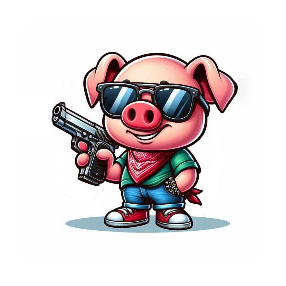 Мнемоническая картинка к слову PIGLET — Поросенок