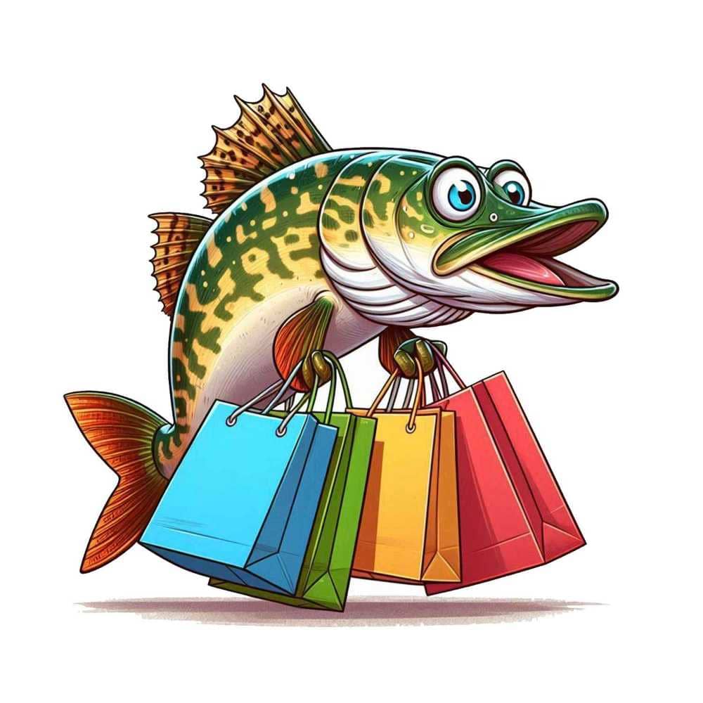 Мнемоническая картинка к слову PIKE — Щука