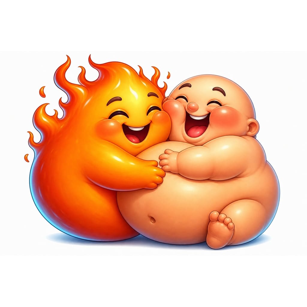 Мнемоническая картинка к слову PLUMP — Пухлый
