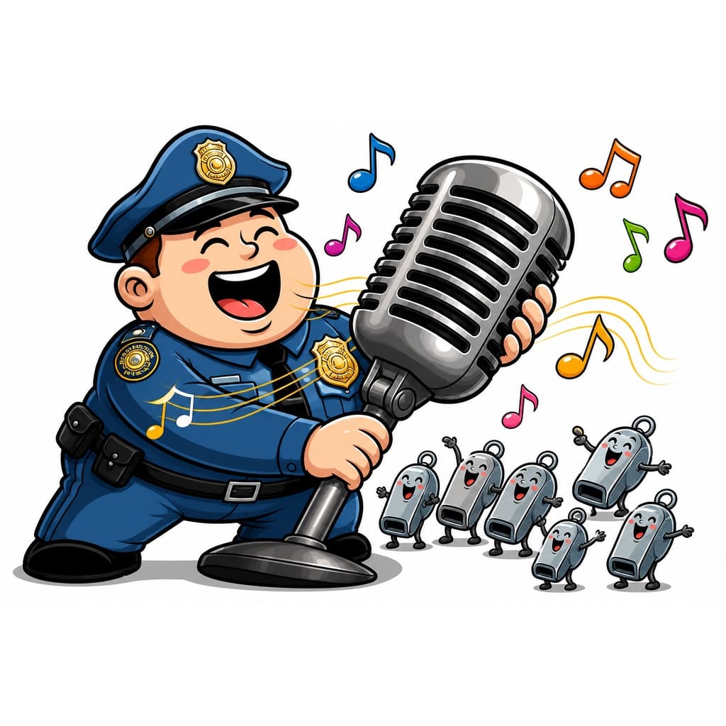 Мнемоническая картинка к слову POLICEMAN — Полицейский