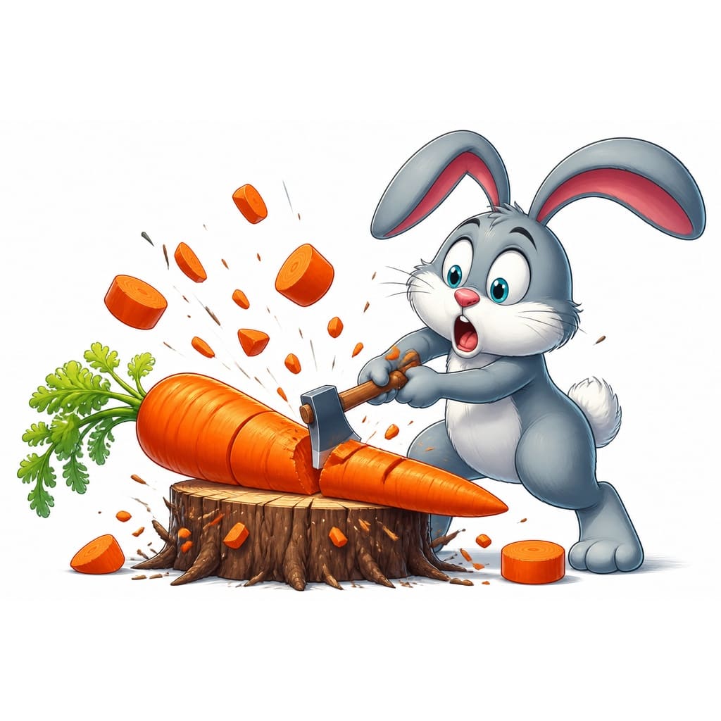 Мнемоническая картинка к слову RABBIT — Кролик