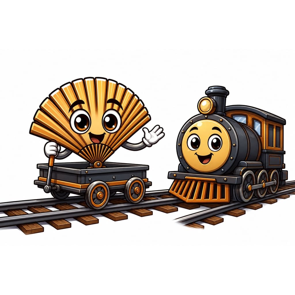 Мнемоническая картинка к слову RAILWAY — Железная дорога