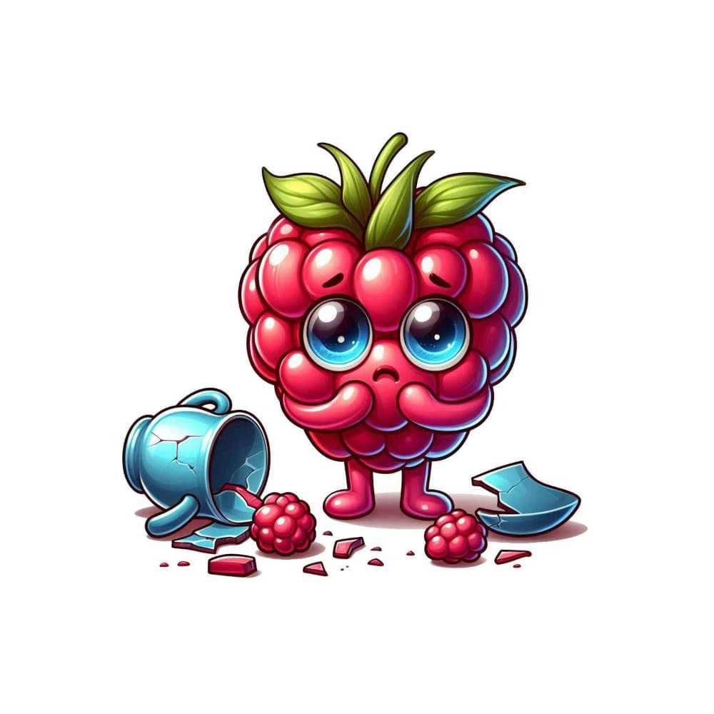 Мнемоническая картинка к слову RASPBERRY — Малина