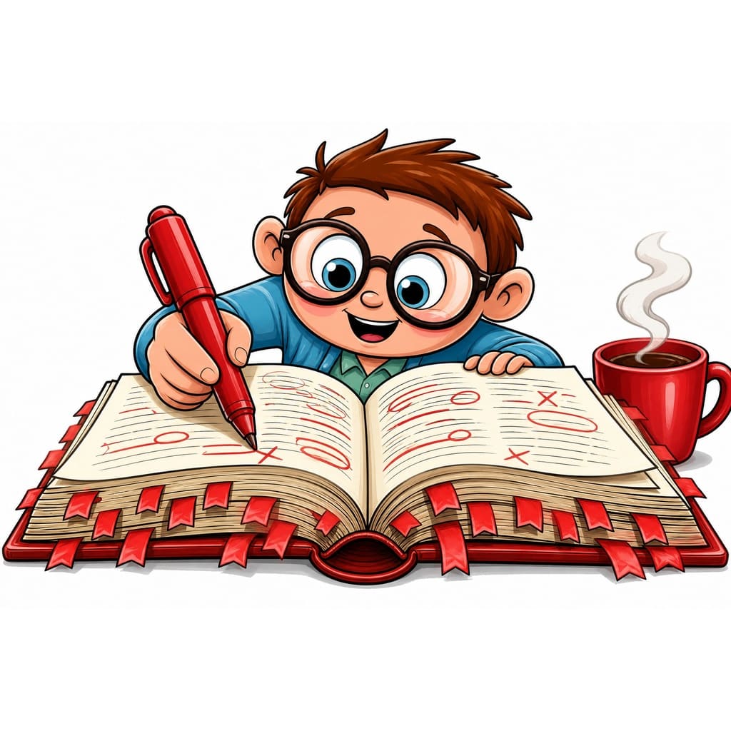 Мнемоническая картинка к слову READER — Читатель