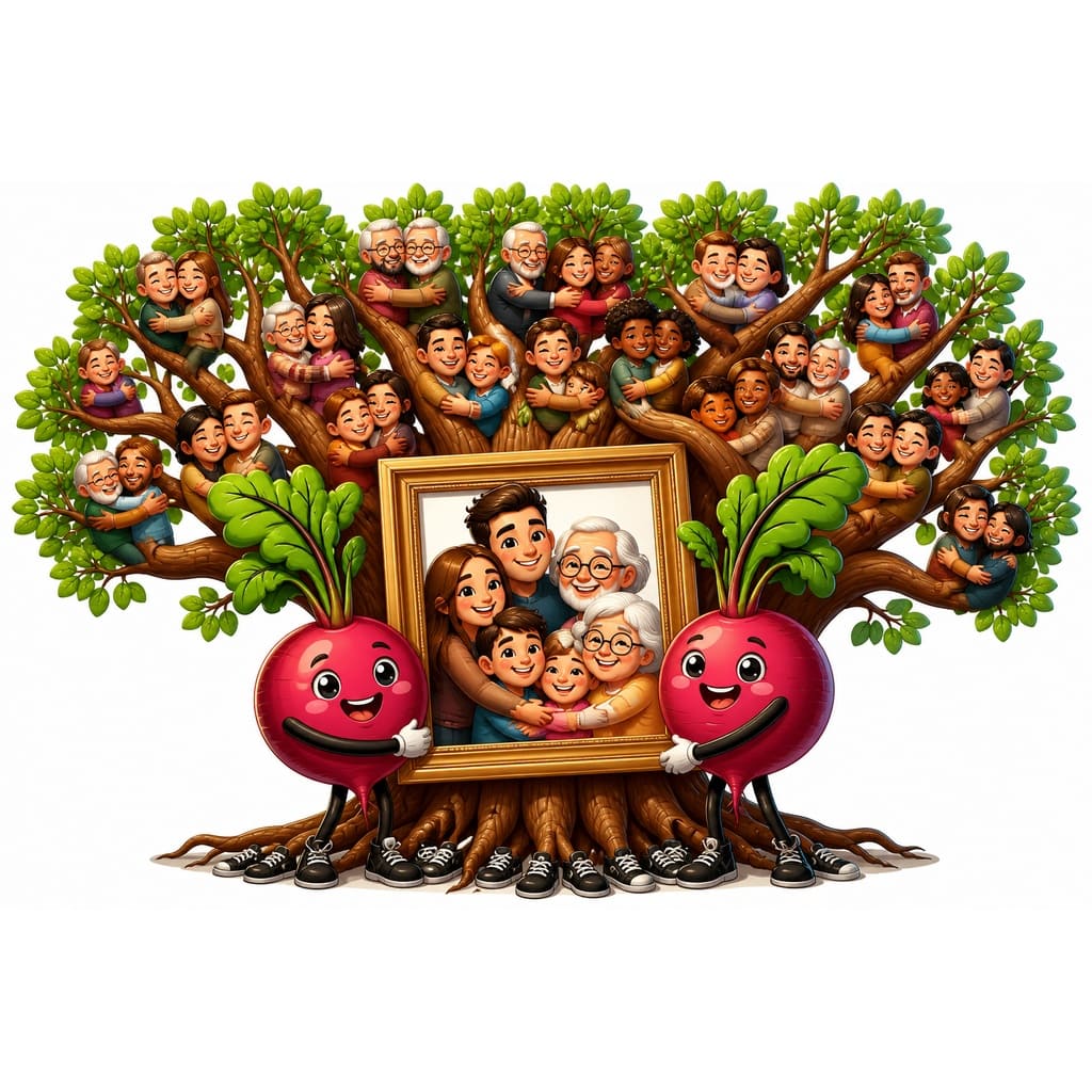 Мнемоническая картинка к слову RELATIVE — Родственник
