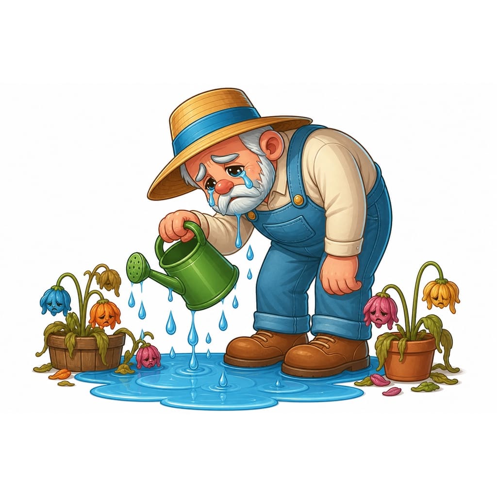 Мнемоническая картинка к слову SAD — Грустный