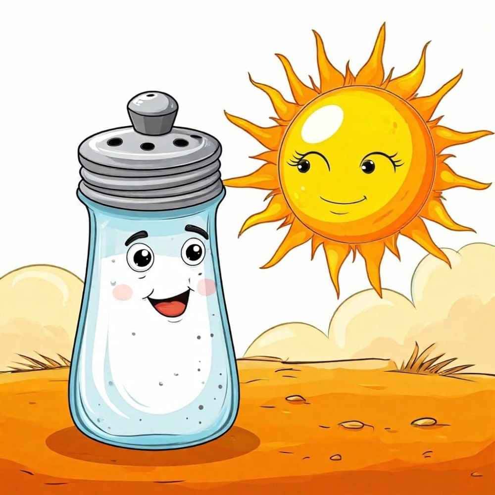 Мнемоническая картинка к слову SALT — Соль