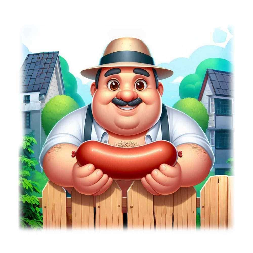 Мнемоническая картинка к слову SAUSAGE — Колбаса
