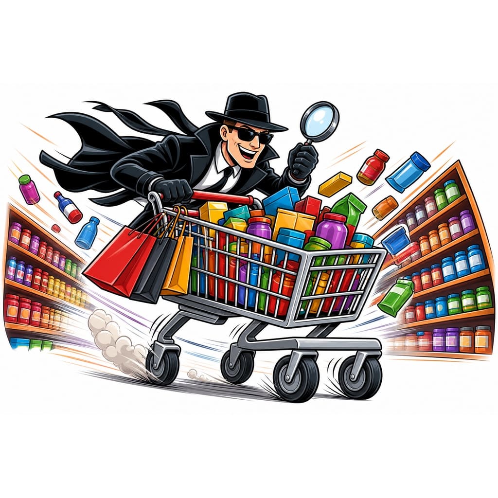 Мнемоническая картинка к слову SHOPPING — Поход по магазинам