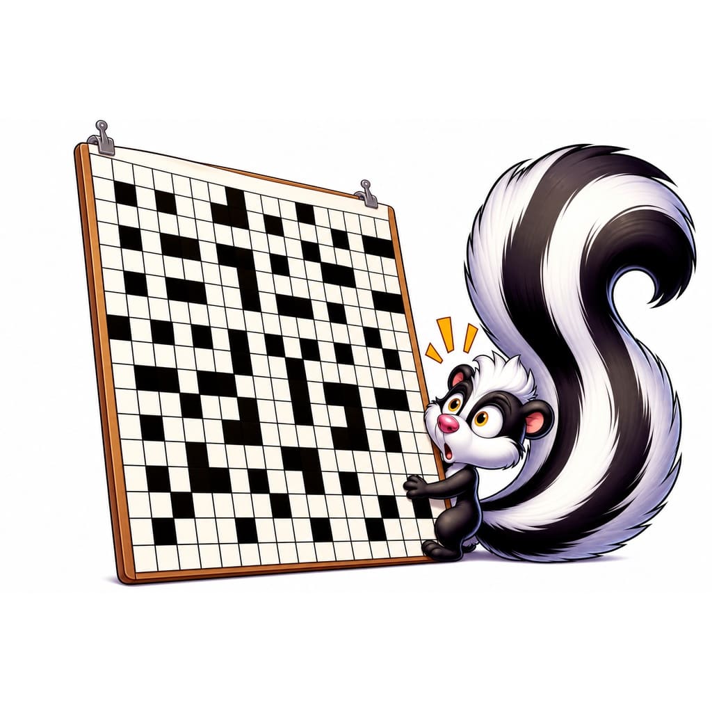 Мнемоническая картинка к слову SKUNK — Скунс