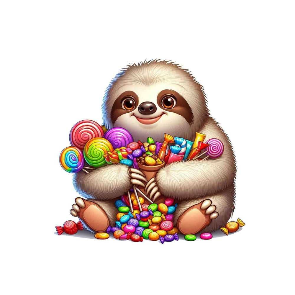 Мнемоническая картинка к слову SLOTH — Ленивец