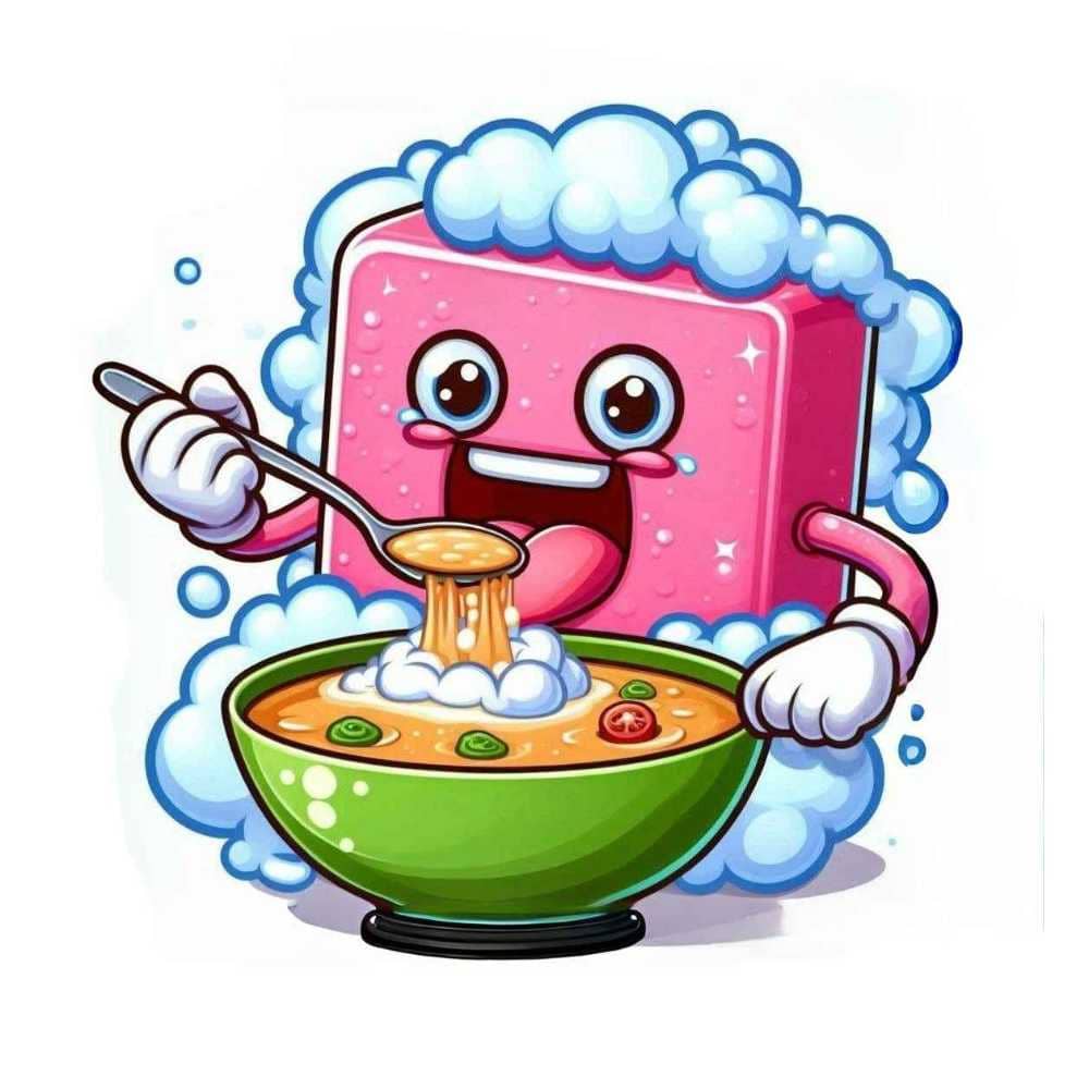 Мнемоническая картинка к слову SOAP — Мыло