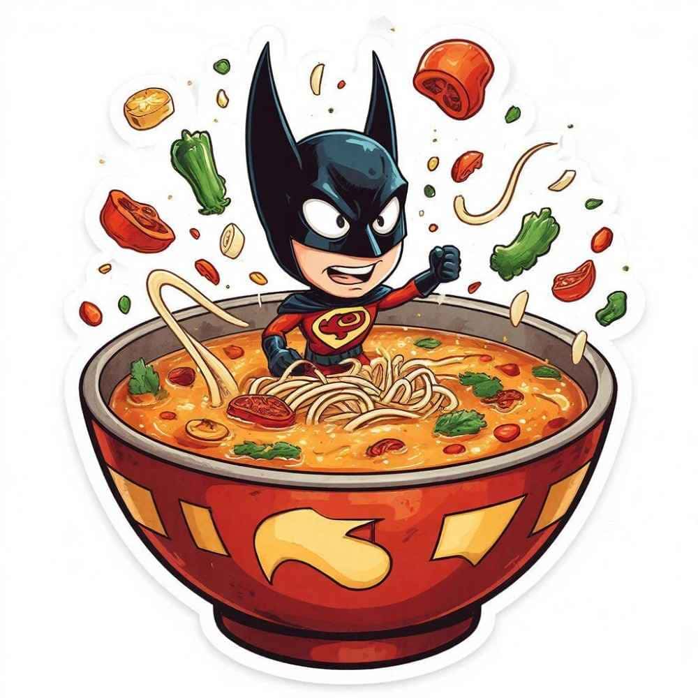 Мнемоническая картинка к слову SOUP — Суп