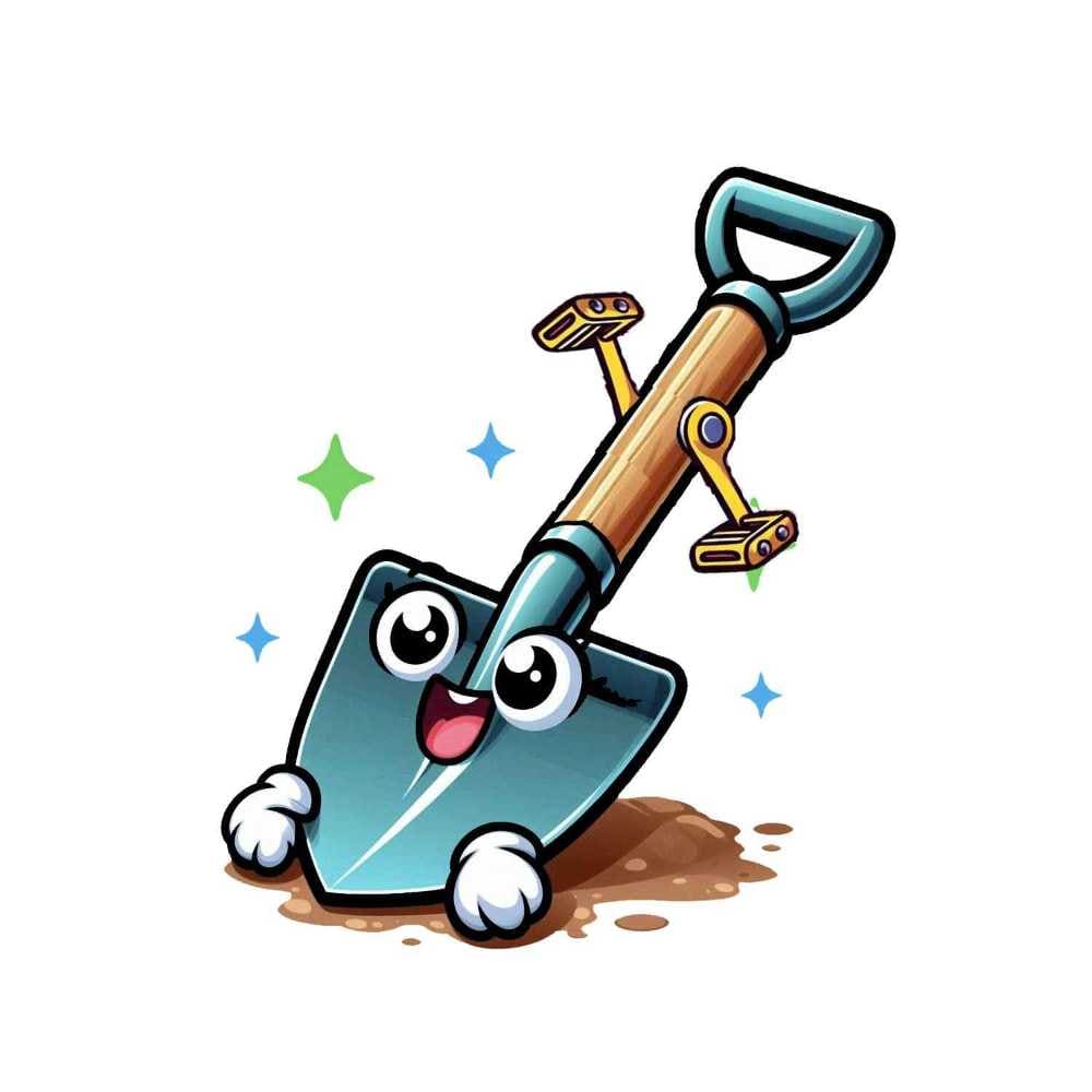 Мнемоническая картинка к слову SPADE — Лопата