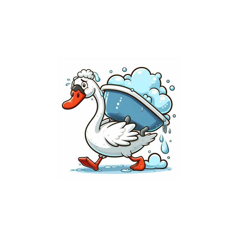 Мнемоническая картинка к слову SWAN — Лебедь