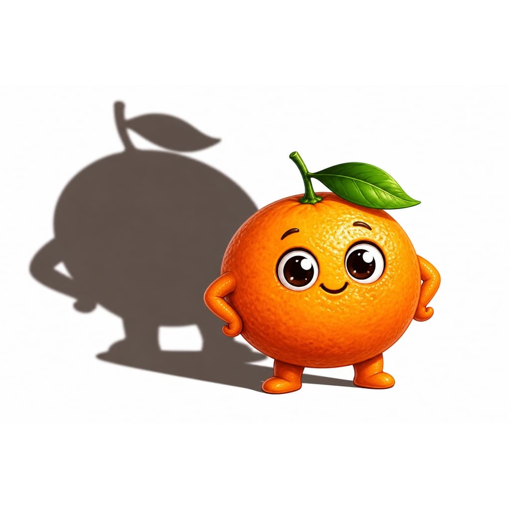 Мнемоническая картинка к слову TANGERINE — Мандарин