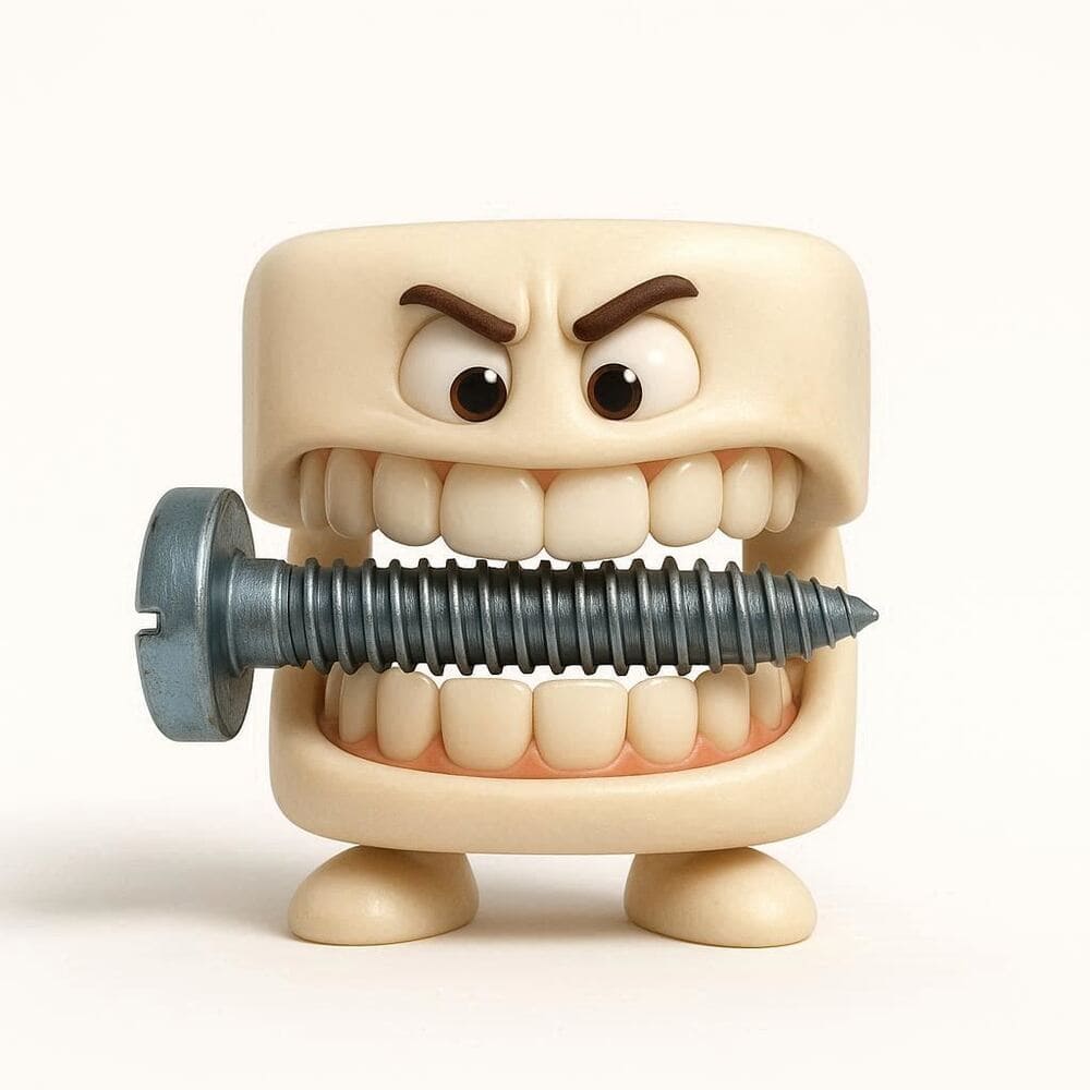 Мнемоническая картинка к слову TEETH — Зубы