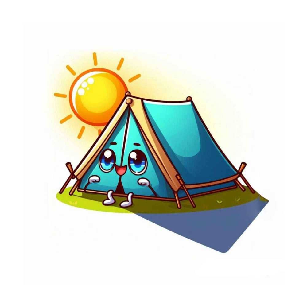 Мнемоническая картинка к слову TENT — Палатка