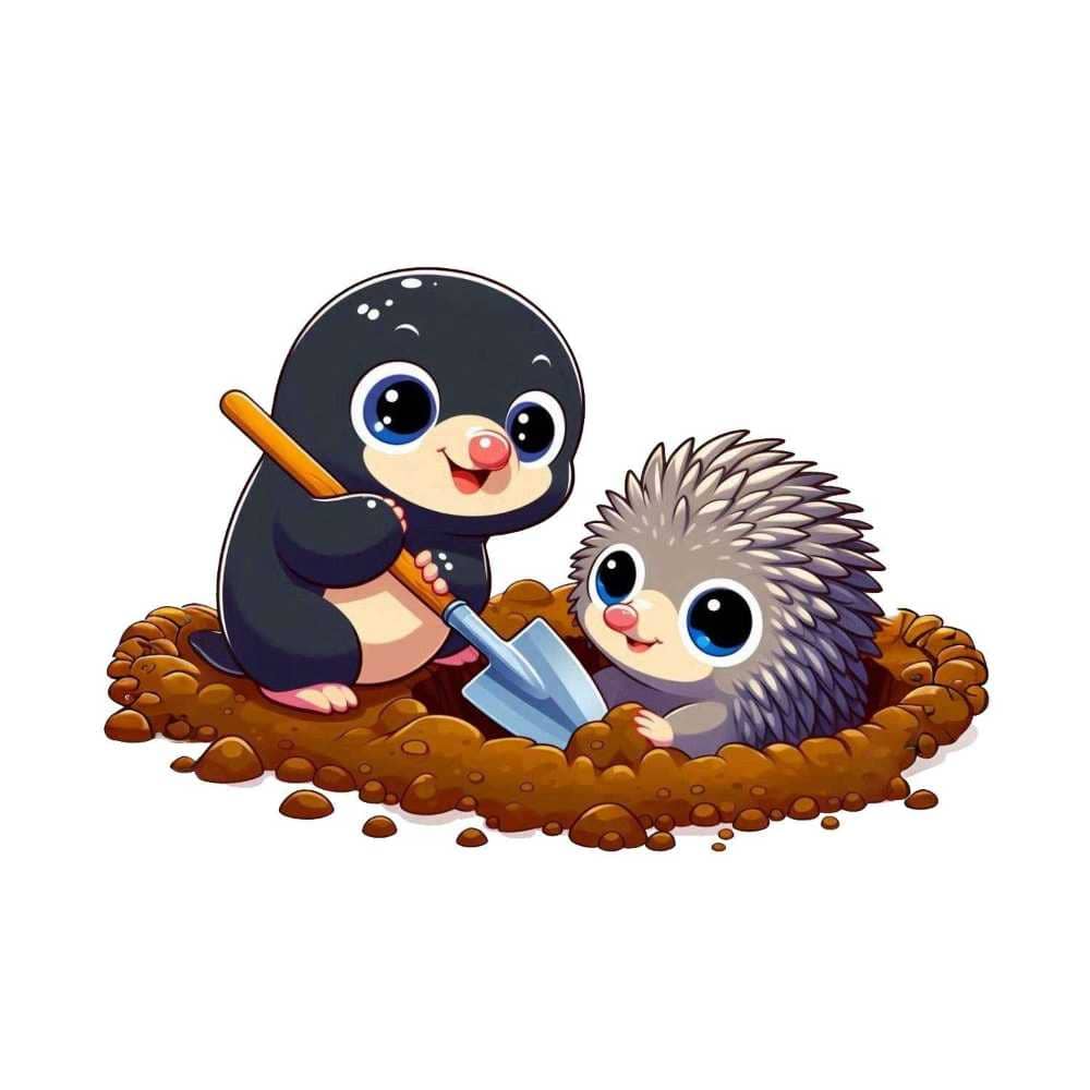 Мнемоническая картинка к слову TO DIG — Копать