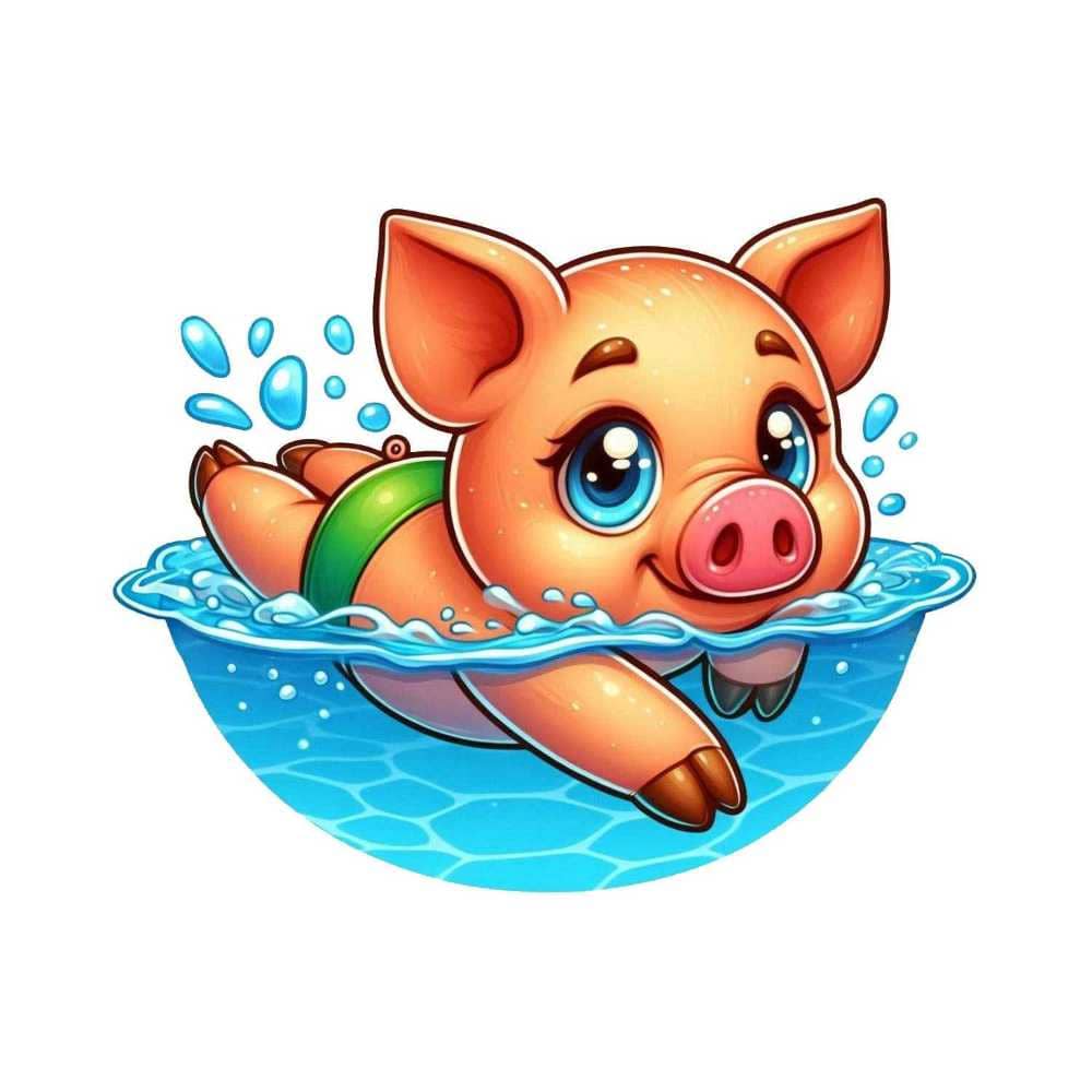 Мнемоническая картинка к слову TO SWIM — Плавать
