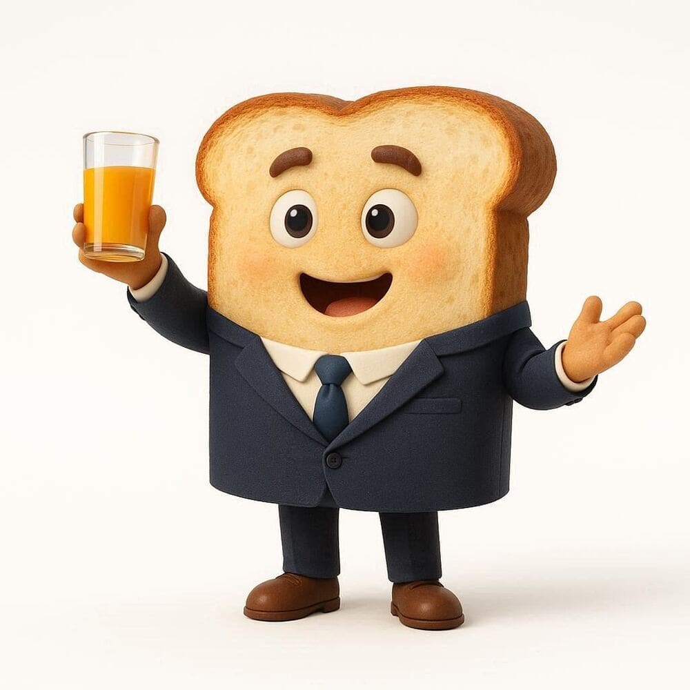 Мнемоническая картинка к слову TOAST — Тост