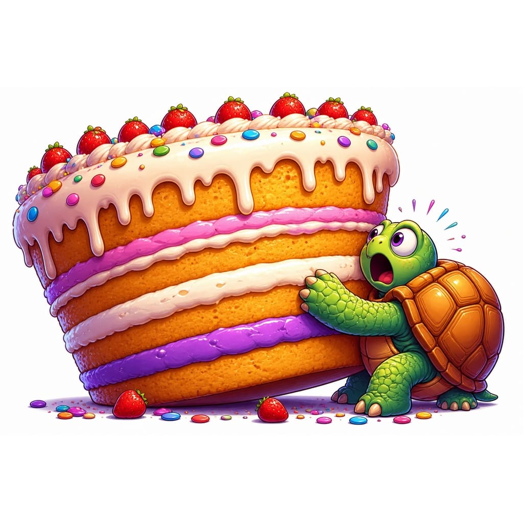 Мнемоническая картинка к слову TORTOISE — Черепаха