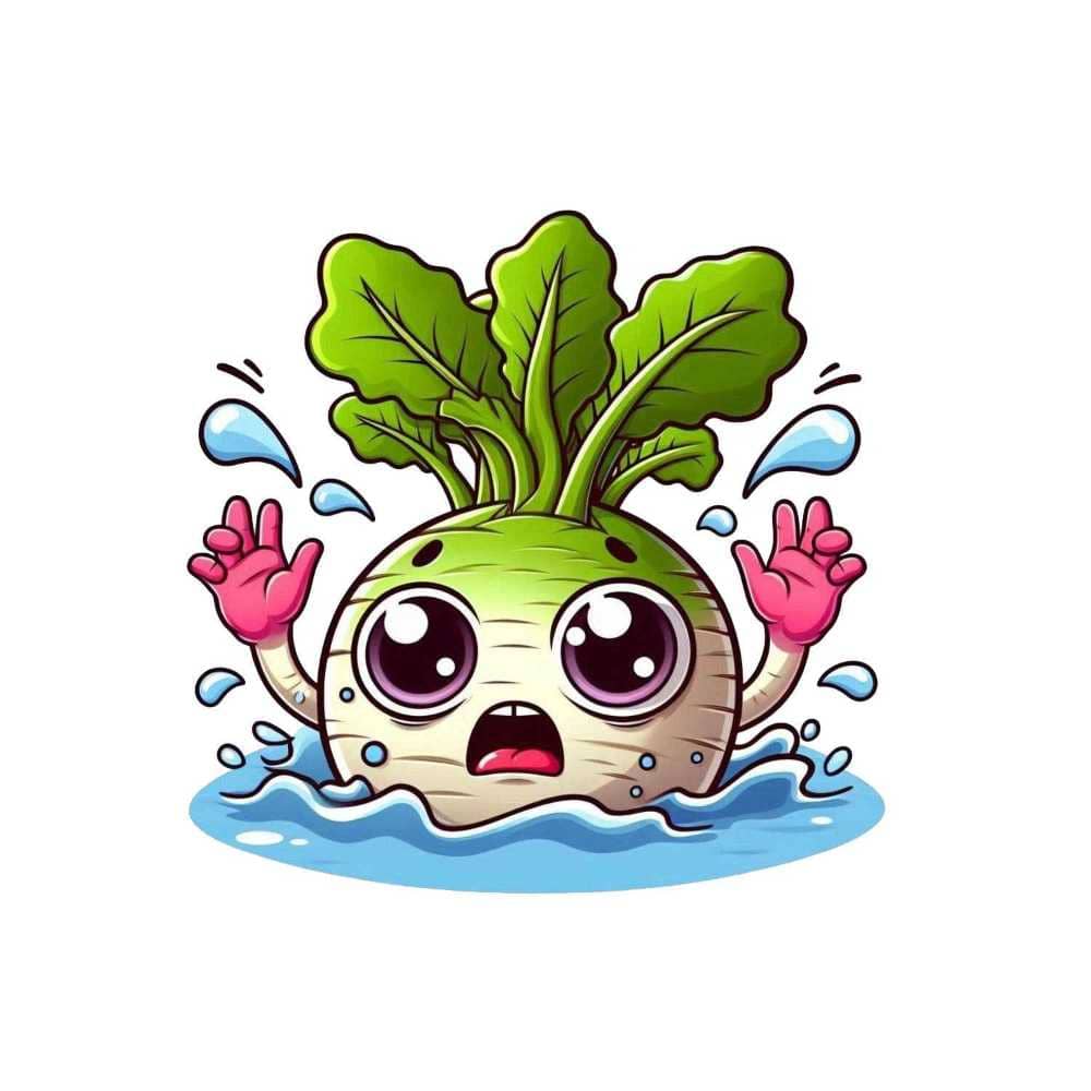 Мнемоническая картинка к слову TURNIP — Репа