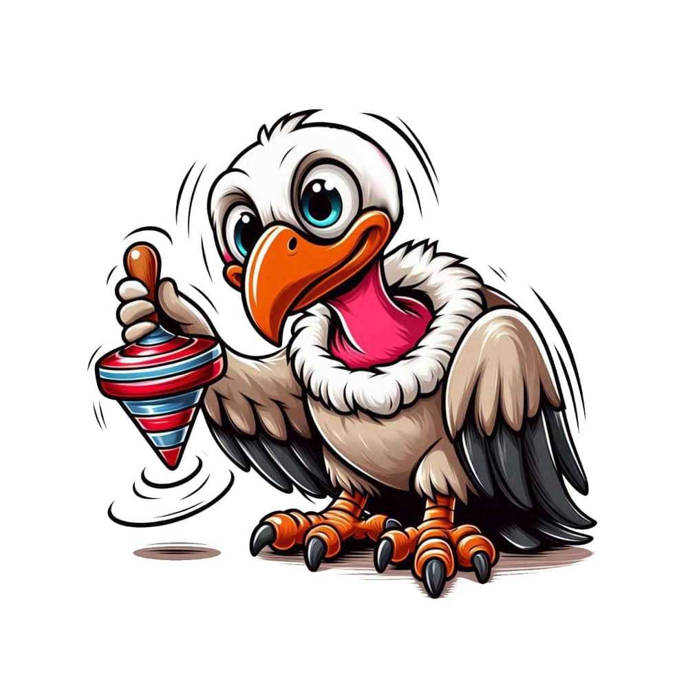 Мнемоническая картинка к слову VULTURE — Гриф