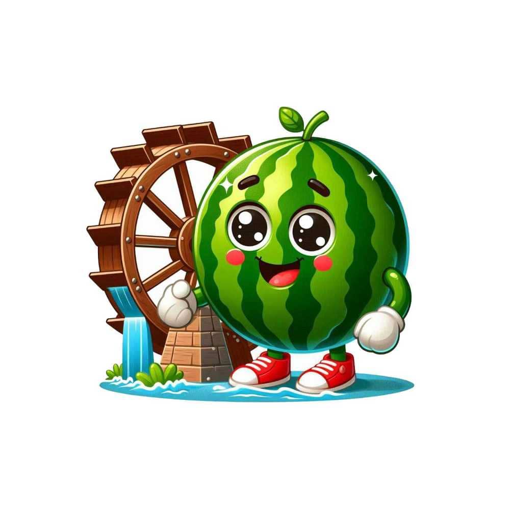 Мнемоническая картинка к слову WATERMELON — Арбуз