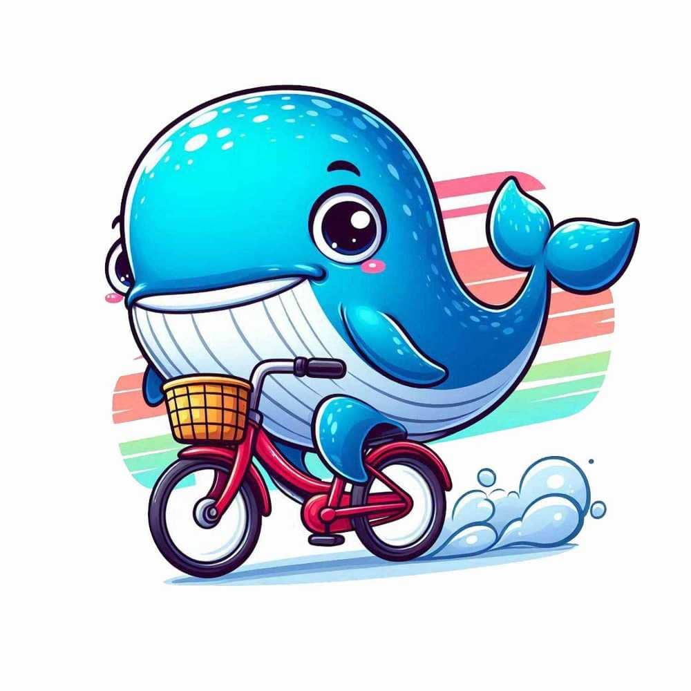 Мнемоническая картинка к слову WHALE — Кит