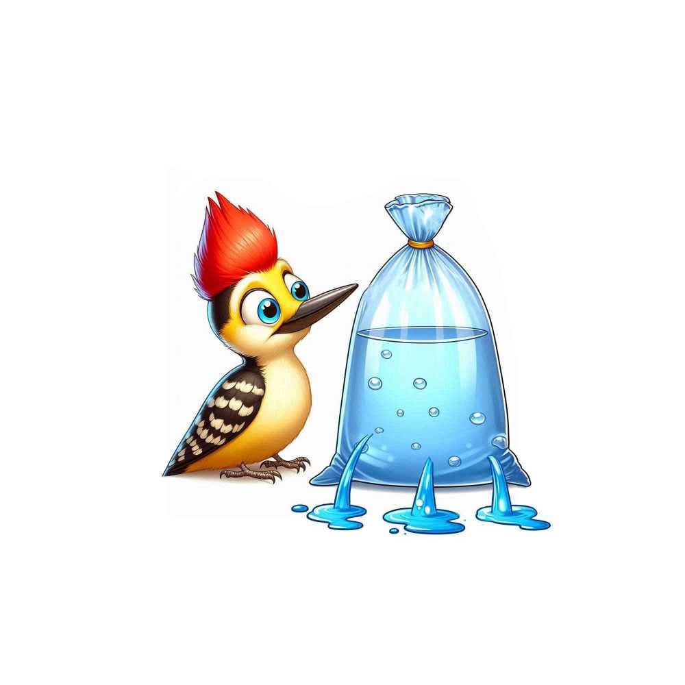Мнемоническая картинка к слову WOODPECKER — Дятел
